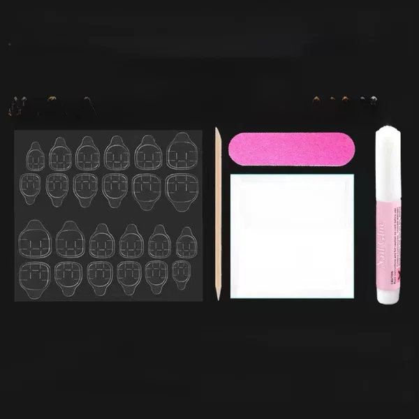 Wearing nail art kit wholesale material Jelly Glue nail file alcohol Cotton finished accessories kit set