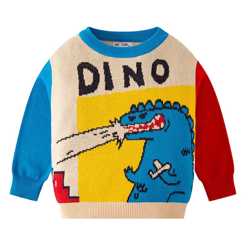 Ser Superior ropa para niños nuevo otoño e invierno cálido suéter de los niños de estilo coreano de dibujos animados suéter del bebé image 1