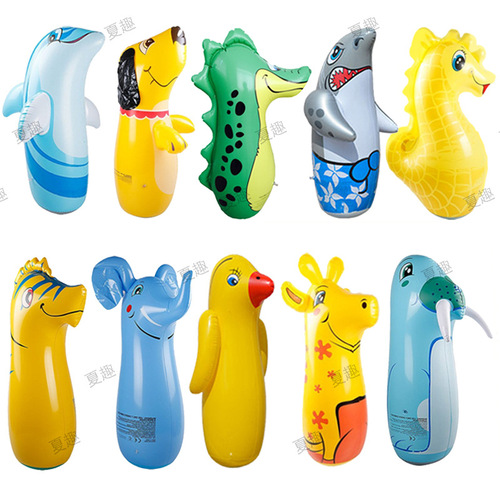 Cartoon magic ball large inflatable tumbler filled with sand 90cm inflatable toy gift street stall hot sale