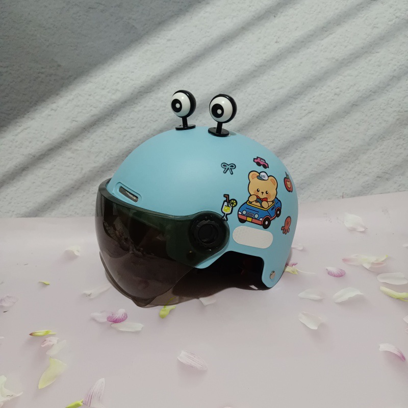 3C Children Summer Helmet Electric Motorcycle Riding Protection 7-15 Years Old Summer Primary School Boys and Girls Safety Helmet