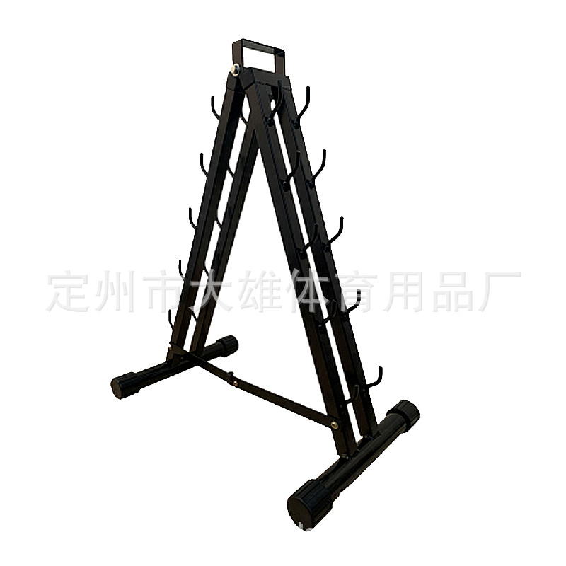 Mancuerna rack espesado tubo de acero Barbell rack hogar comercial equipo de fitness de doble capa hervidor campana rack mancuerna en forma de rack