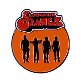 Clockwork Orange Movie Poster Brooch Violence Thriller Movie Inspiration Badge