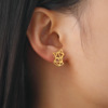 Minimalistic trend earrings stainless steel, Birthday gift