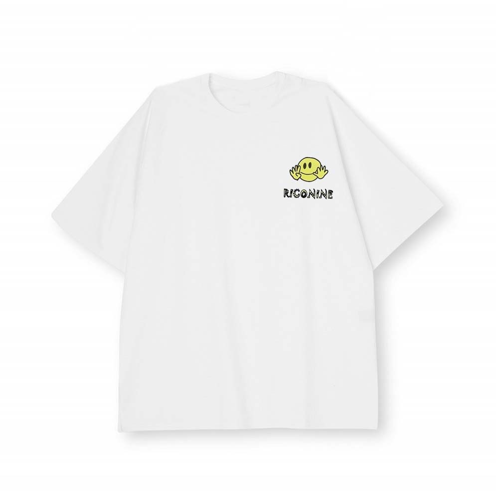 Men's Casual Printed Loose Fitting Basketball Training Shirt Short Sleeved Smiley Face T-Shirt Trendy Fitness Muscle Wearing_viptrois.com