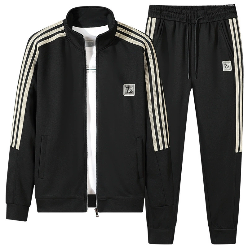 Мужской спортивный костюм на весну и осень 2025 года, новый удлиненный кардиган, спортивный костюм-толстовка для весны и осени