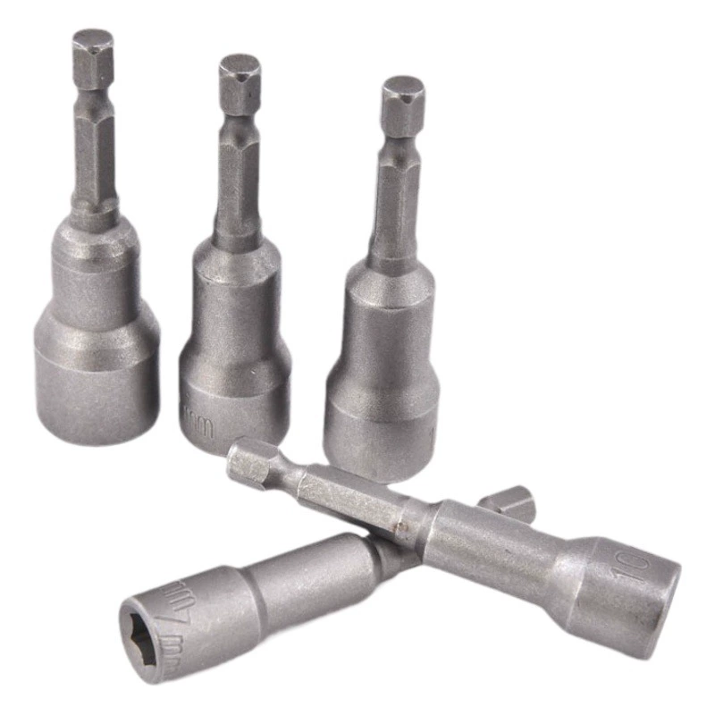 Глубокая Шестигранная головка с прочной удлиненной головкой с сильной магнитной ветровой втулкой, головка для сверлильного кабеля