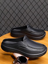 H 20720 Leather Slip On Slippers Ƥ��������Ь ŷ���羳