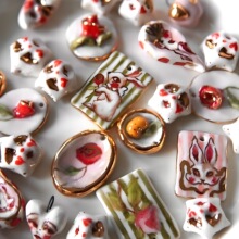 �W���羳�¿�ˮ��ϵ��õ�廨����DIY���Ͳ��L��ɫϵ��18K��ɫŮ