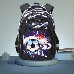 Wholesale Amazon Supply Camouflage Football Cross-border Schoolbag for Children, Large Capacity and Orthopedically Supportive Backpack