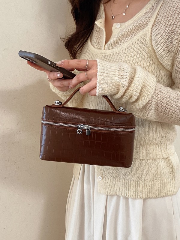 Bolso de mano cuadrado de piedra para mujeres 2026 ventas transfronterizas calientes nuevo nicho coreano de alta calidad bolso de moda
