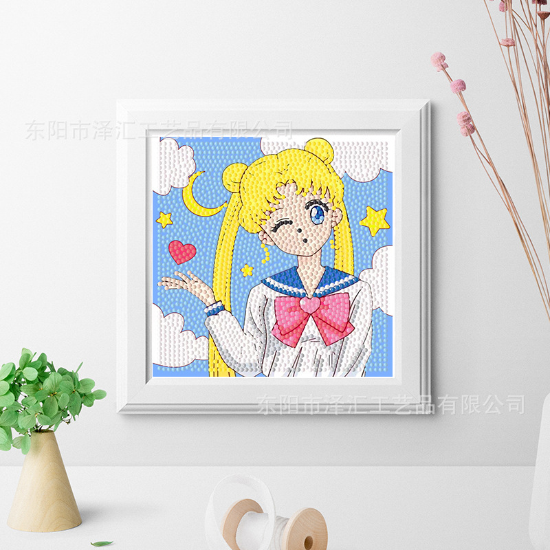 Nuevos niños 5d educativos rhinestone pintura hecha a mano DIY diamante pintura juguete creativo dibujos animados princesa serie image 13