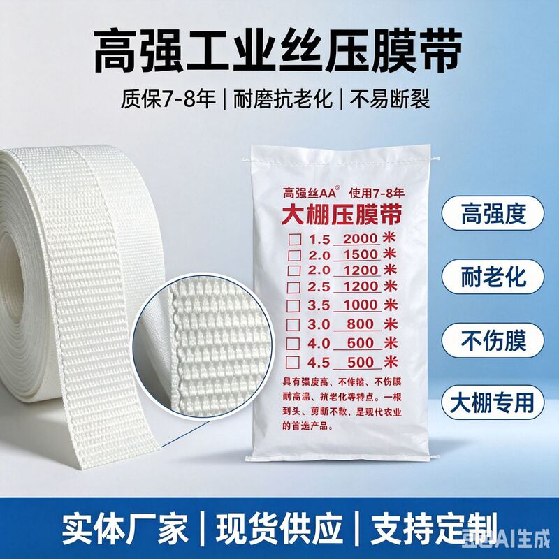 2cm High-Strength Industrial Wire Laminating Tape, Polyester Laminating Rope, Special Laminating Line for Greenhouses 2cm High-Strength Industrial Wire Laminating Tape, Polyester Laminating Rope, Special Laminating Line for Greenhouses