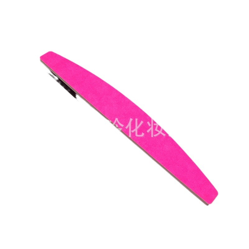 Directo de fábrica de color fluorescente lima de uñas media luna tira de molienda tira de arena de uñas de pulido de doble cara