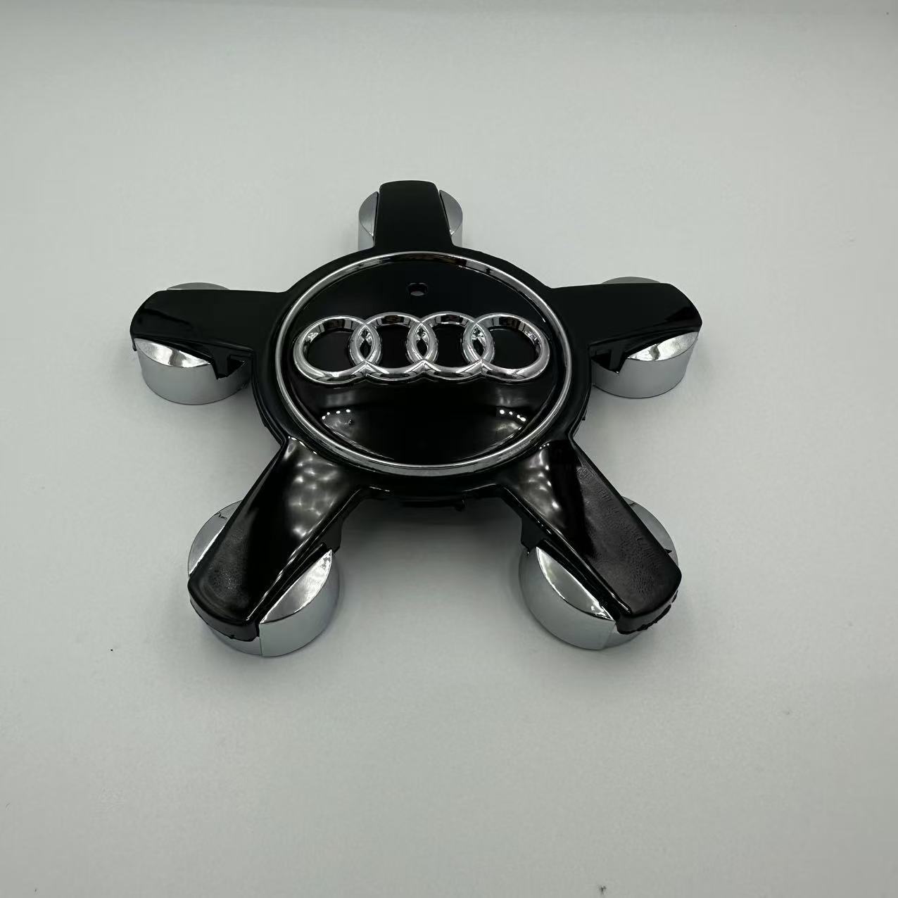 Audi Audi Five-Claw Wheel Hub Cap A4L/A5/A6L Black Wheel Tire Logo 135mm (Hub cover) - convex-black
