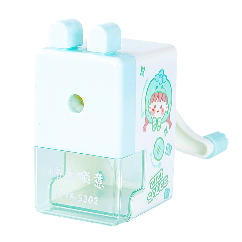 YP-5302 fruta niña Sacapuntas de lápiz de mano de los niños pluma automática alimentación sacapuntas Sacapuntas de lápiz de forma Linda