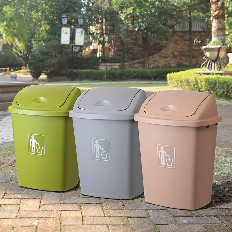 Trash can thickened outdoor large sanitation bucket with lid garbage bin residential street garbage storage drum wholesale