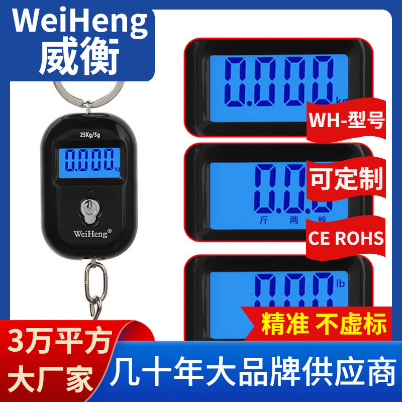WeiHeng威衡WH-A21钥匙扣迷你电子手提称25公斤品牌厂家批发