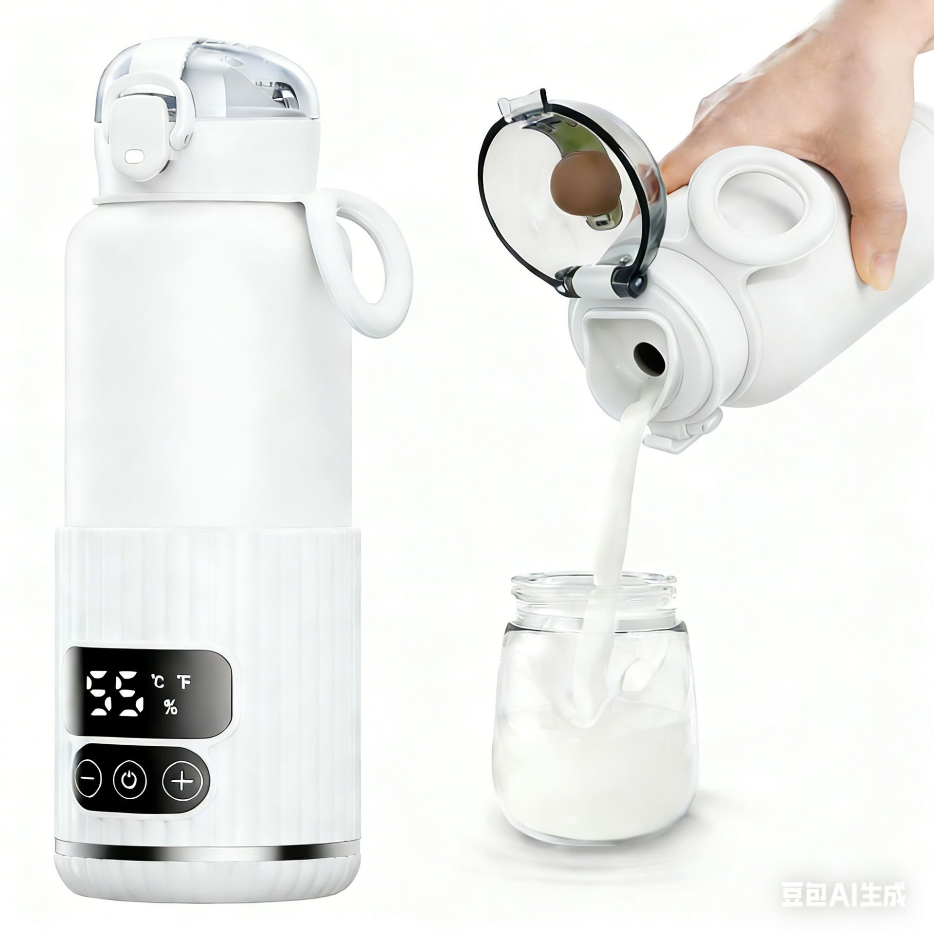 Wireless Portable Milk Regulator Cup, Rechargeable Constant Temperature Hot Water Kettle, Baby Warm Milk, Take-Out Milk Preparation Tool