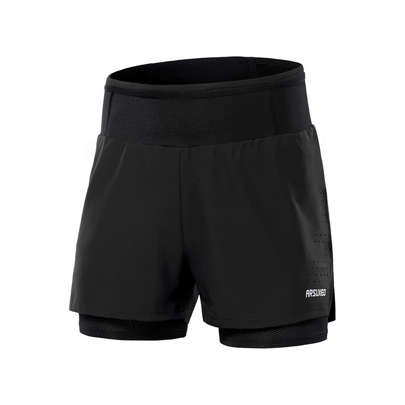 Men's Outdoor Running Shorts, Quick-Dry, Breathable, Two-In-One Design, Loose Fit, Anti-Exposure, Multifunctional Pockets, New