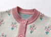 Children's demi-season sweater for new born girl's, knitted keep warm bodysuit