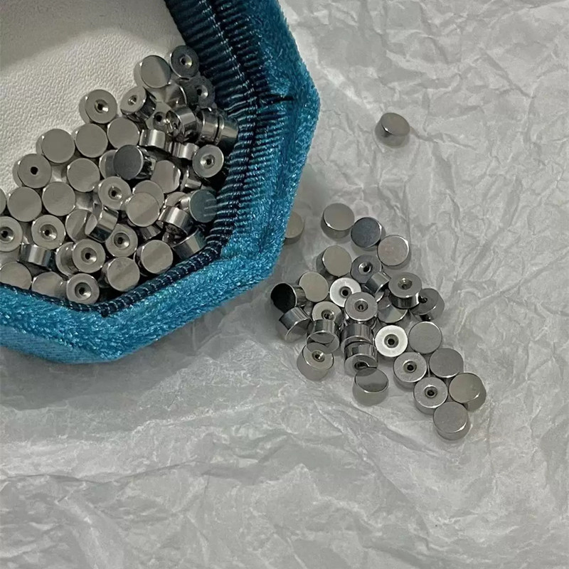 Titanium steel round cake earplug screw screw buckle ear bone nail thin rod earplug earnail ear nail ear nail plug ear accessories Titanium steel round cake earplug screw screw buckle ear bone nail thin rod earplug earnail ear nail ear nail plug ear accessories