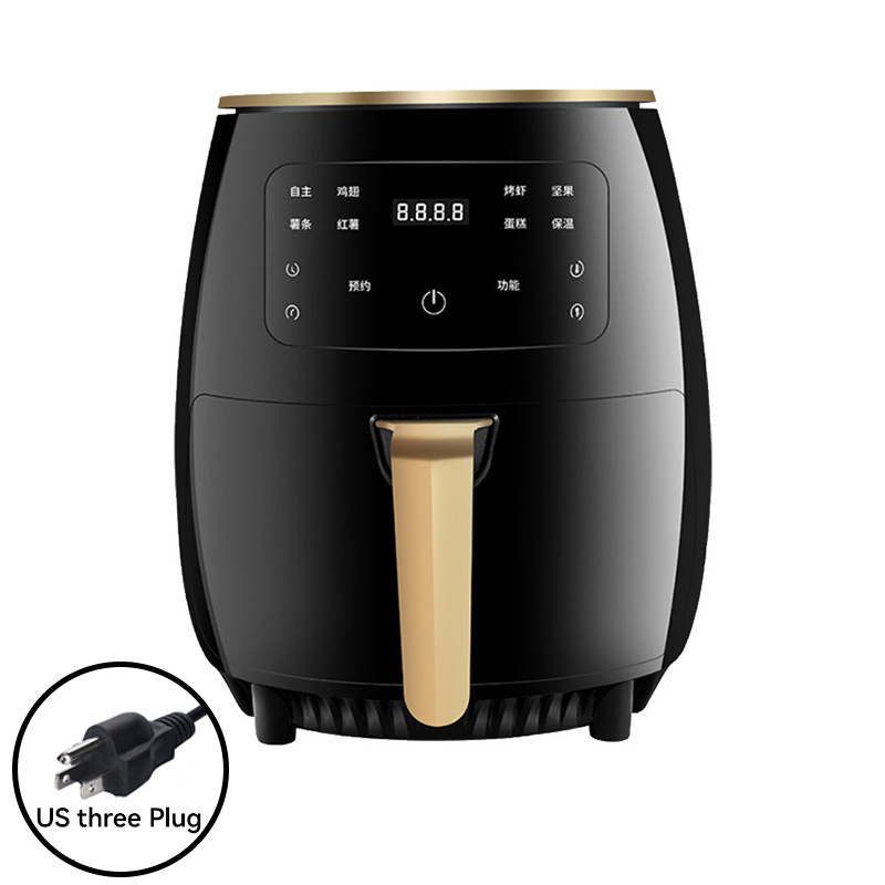 新款空气炸锅智能触屏多功能薯条机6LAir Fryer110V220V欧美英规|undefined