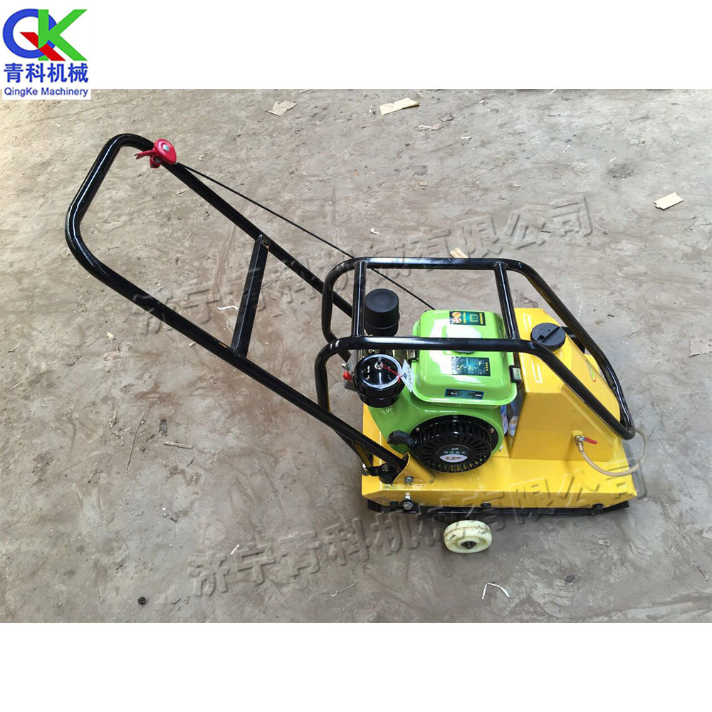 手推式电动平板夯 道路广场路面回填设备 小型混凝土修补压实机