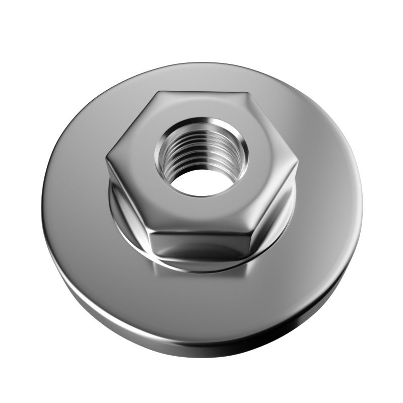 100角磨机配件不锈钢六角压板手磨机配件大全磨光机上下螺母螺丝