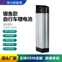 厂家直供  48V电动车锂电池 24V\36V银鱼款折叠自行车电池大容量