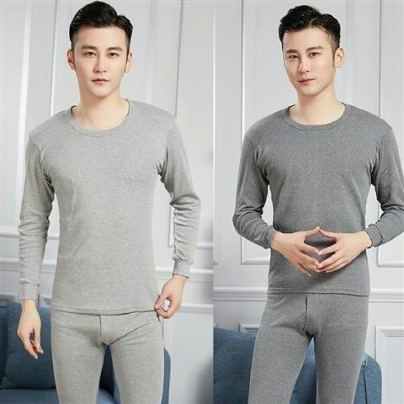 [Set] Low -neck deep gray+low -neck light gray
