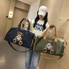 New Bear Shoulder Bag for Business Trip and Travel, Unisex Handbag Fitness Bag Trendy Large Capacity Storage Yoga Luggage Bag