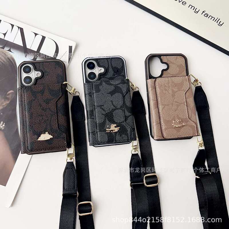 Popular and trendy retro phone cases, suitable for Samsung, Apple, and other phone series, with lanyard and drop-proof design