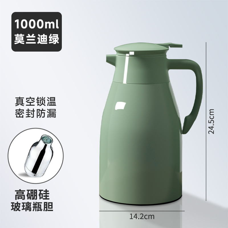 방진모델 - 모란디 그린 1000ml [신메이야 브랜드 + 0.3CM 두꺼워진 내부탱크 + 강력한 온도 잠금]