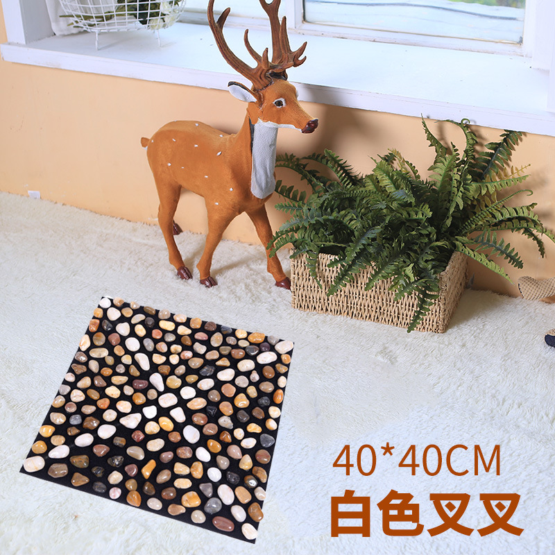 足裏マッサージマット玉石地マット雨花石足マット石指押さえ板家庭用ツボ足治療足マット