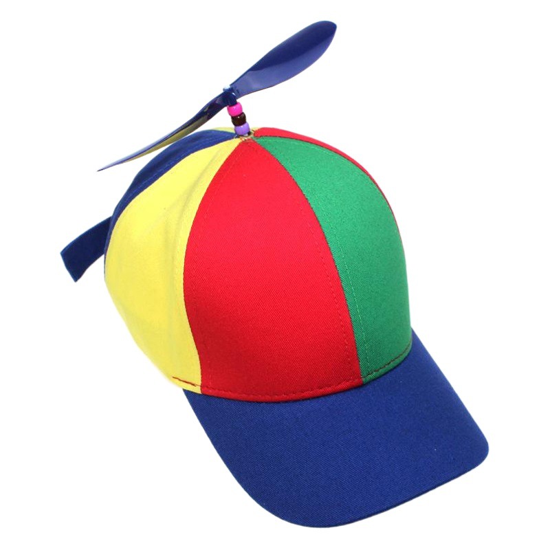 European and American creative detachable propeller bamboo dragonfly baseball cap spring and summer children's sunshade parent-child cap cross-border