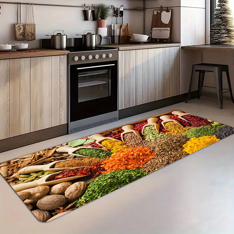 Transfronterizo temu agente de cocina esterilla de barro de algas esterilla de suelo absorción de agua esterilla de puerta de secado rápido dos conjuntos de esterilla antideslizante fácil de cuidar image 13