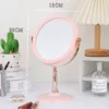 Light luxury double-sided mirror [pink] round