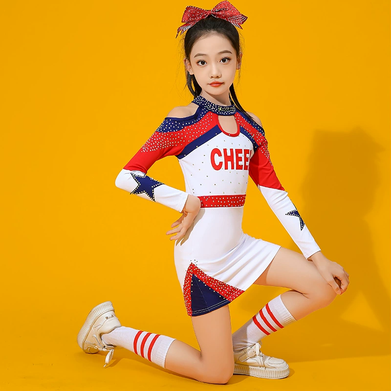 Детская танцевальная одежда, соревновательная черлидинг, одежда для соревнований по черлидингу, групповые спортивные мероприятия, аэробика