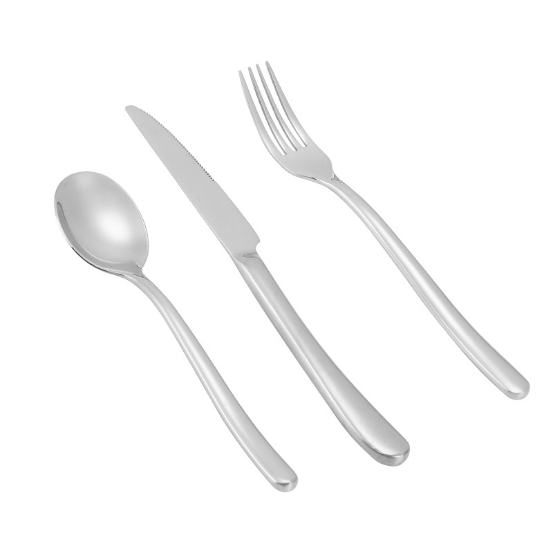 Amazon Moonlight Acero inoxidable vajilla occidental cuchillo, tenedor y cuchara restaurante comida occidental cuchara tenedor agitación café postre cuchara