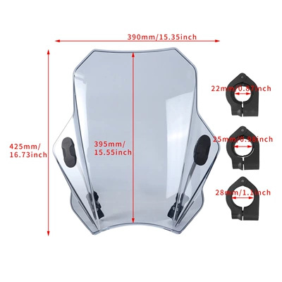 Cross-Border Exclusivity, Motorcycle front windshield