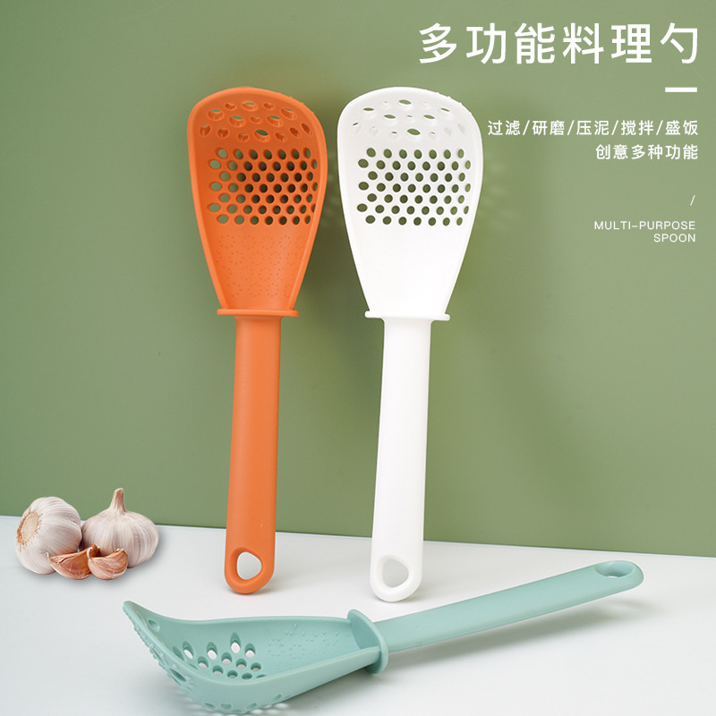 Multifunctional Cooking Spoon Kitchen Ginger Garlic Mashed G..