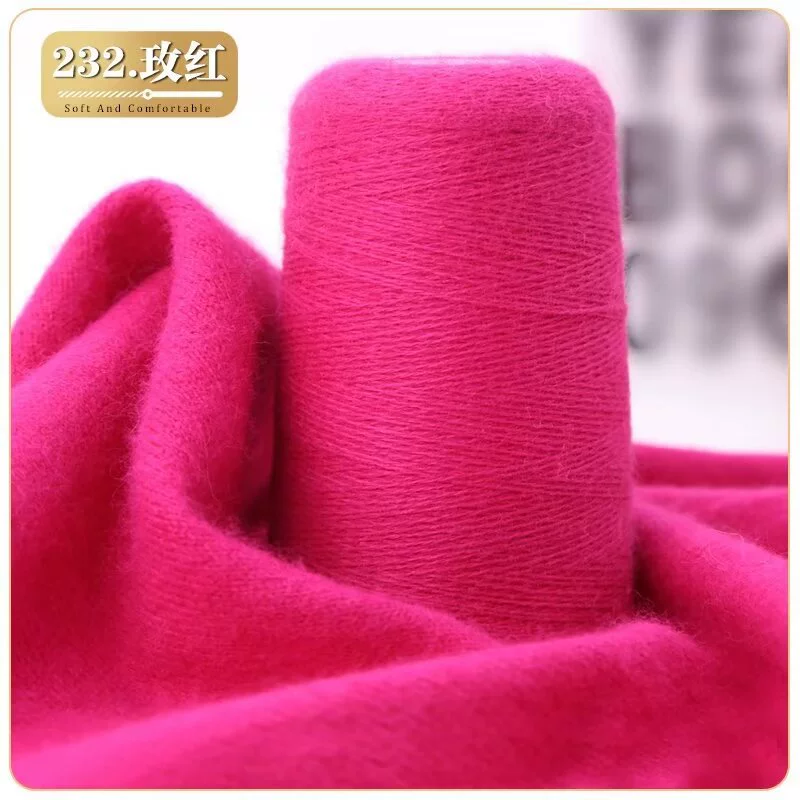 Manufacturer wholesale two-strand cashmere thread genuine cashmere thread 100 woven hand knitted scarf yarn pure DIY wool thread