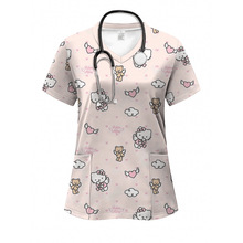 P 79406 Dog Print Women Top С��ӡ��Ů���¿羳����ͨ����