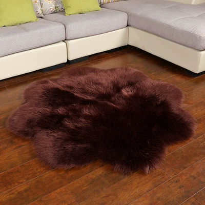 Car Carpet, Pink Plush Heart-Shaped Carpet - brown-3040cm-heart-shape