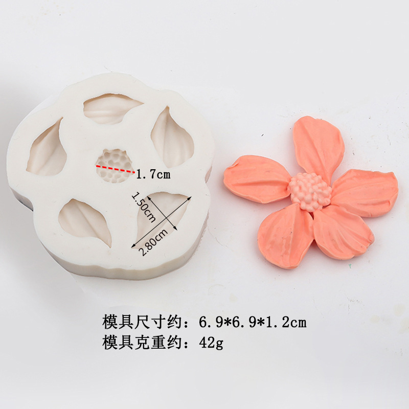 Decoración de pastel del día del maestro en línea de color red raspador flor molde de silicona amor tarjeta en forma de corazón horneado inserto