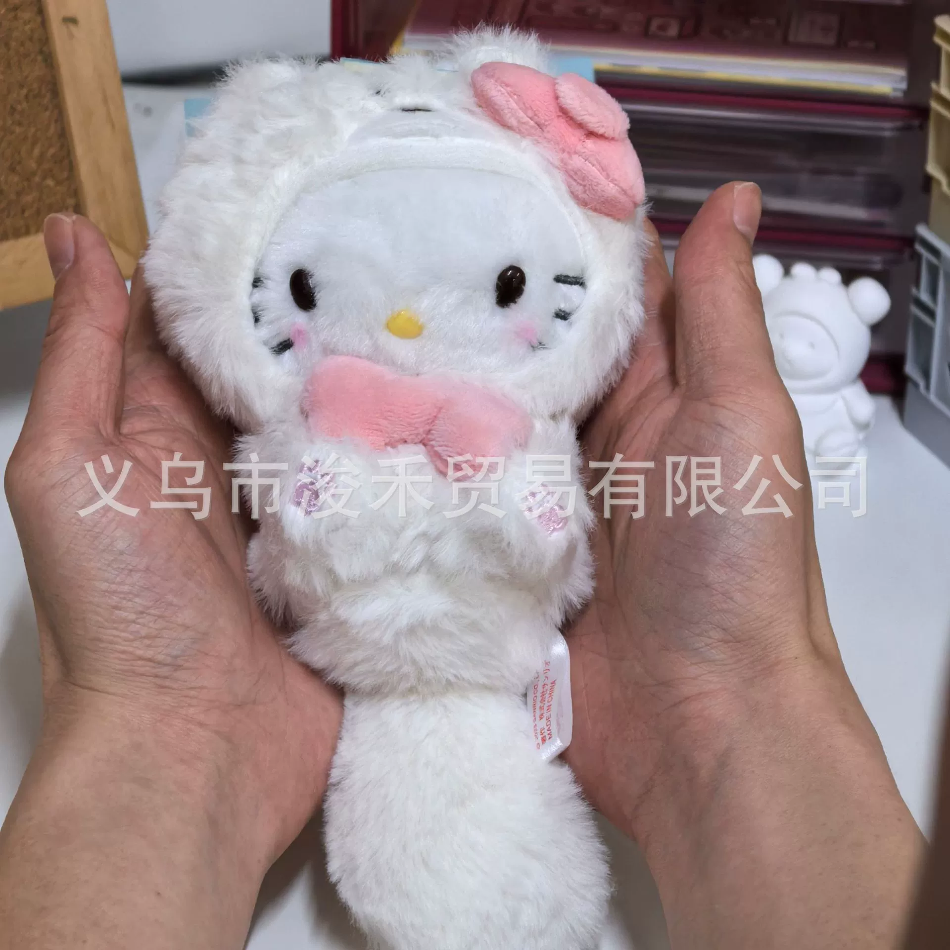 Плюшевый брелок-подвеска Hello Kitty, милый кукольный брелок для сумки, 11 см, легкий и прочный
