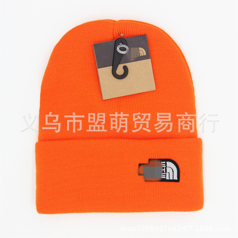 现货批发刺绣加厚腈纶针织帽毛线帽跨境潮牌冷帽卷边保暖滑雪帽子|undefined