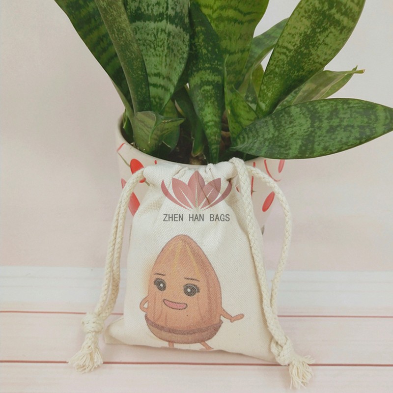 专业定 制卡通帆布束口袋 个性礼品双抽绳收纳棉布袋束口袋印LOGO