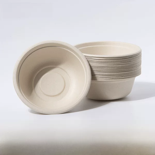 Disposable Degradable Color Paper Bowl Thickened Tableware Food Grade Material Thickened Noodles Soup Rice Pulp Bowl