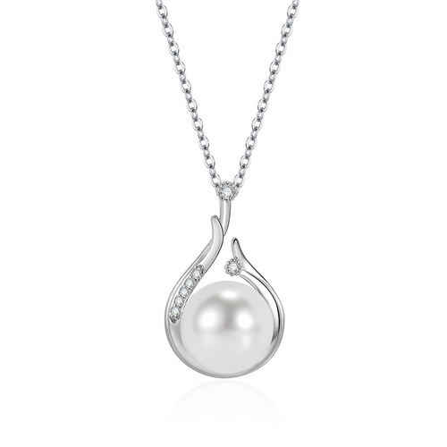Live broadcast new products hot sale set simulated freshwater pearls and shell beads full of diamond earrings for women luxury ear hook pendant necklace